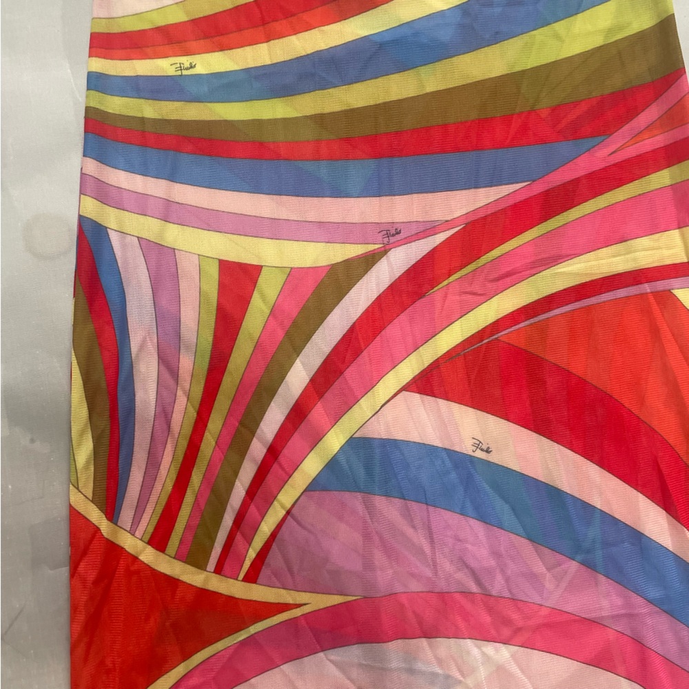Emilio Pucci Iride Printed Sheer Mesh Maxi Dress - Picture 6 of 9